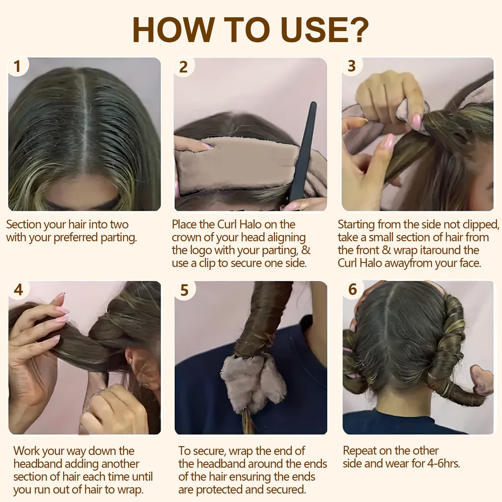 Satin Heatless Hair Curler, Lazy Natural Soft Wave DIY Heatless Curls For Sleep In Overnight, For All Hair Types