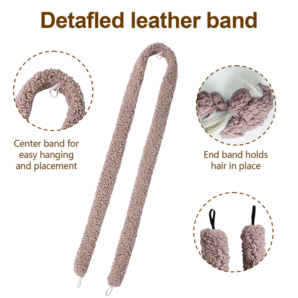 Satin Heatless Hair Curler, Lazy Natural Soft Wave DIY Heatless Curls For Sleep In Overnight, For All Hair Types