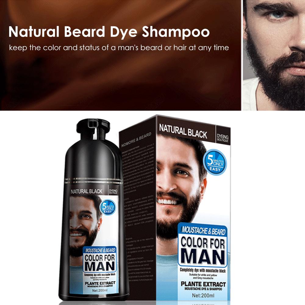 Beard Hair Color Shampoo for Men texture close-up