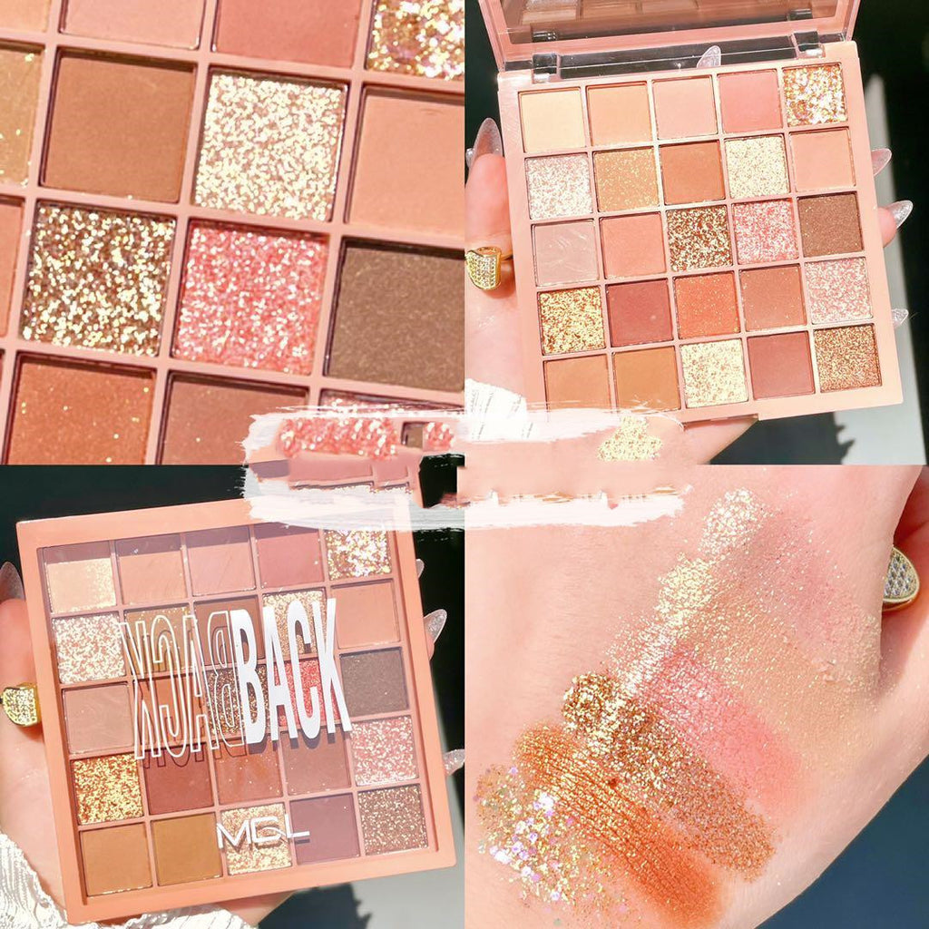 Pearlescent Matte Synthetic Multi-Color Eyeshadow Palette