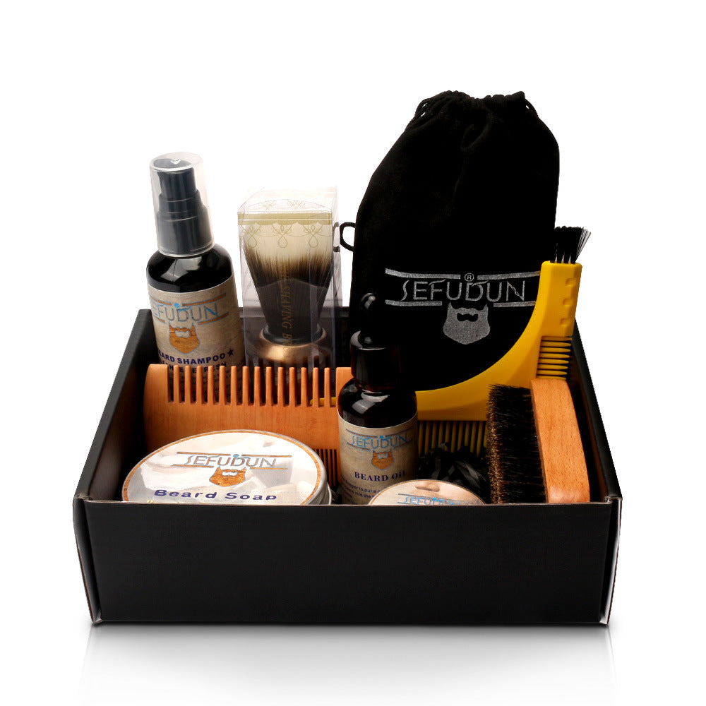Men Beard Care Kit scissors and comb styling