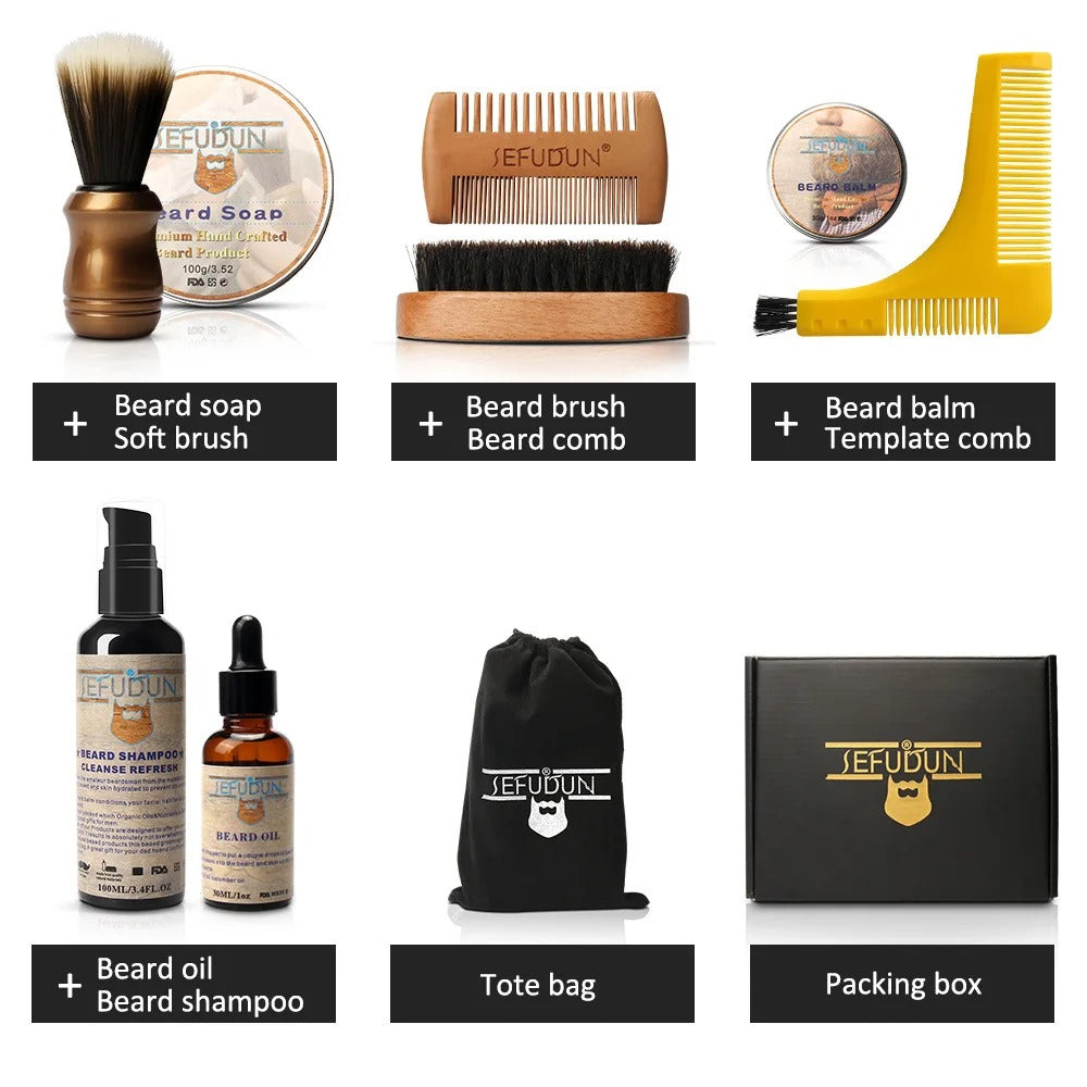 Men Beard Care Kit travel grooming essentials
