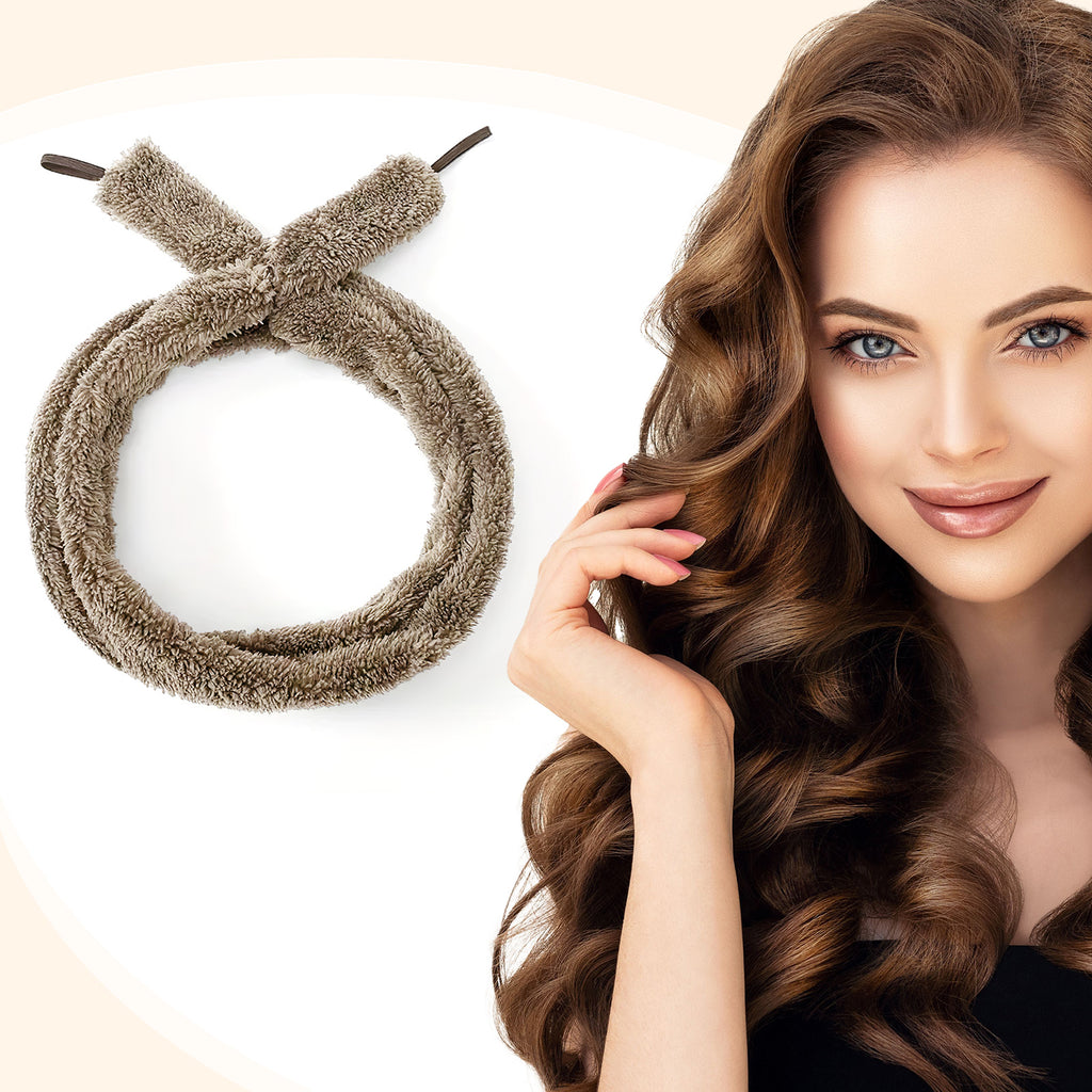 Satin Heatless Hair Curler, Lazy Natural Soft Wave DIY Heatless Curls For Sleep In Overnight, For All Hair Types
