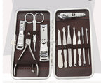 12 Piece Manicure Set stainless steel nail clipper kit