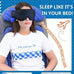 Memory Foam Filling Multifunctional Traveling Pillow With Eye Mask