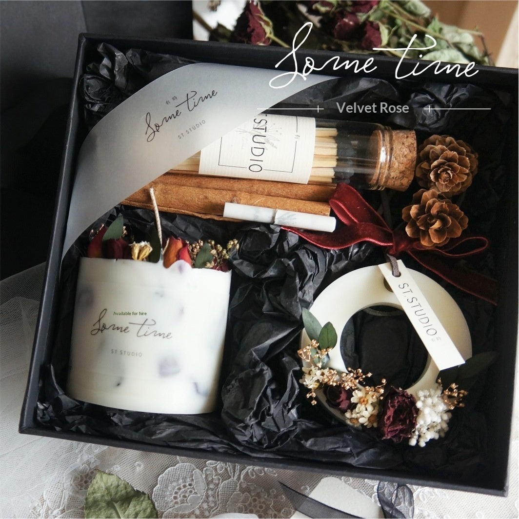 Rose Handmade Candle Gift Set Aromatherapy Candle