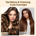 Satin Heatless Hair Curler, Lazy Natural Soft Wave DIY Heatless Curls For Sleep In Overnight, For All Hair Types