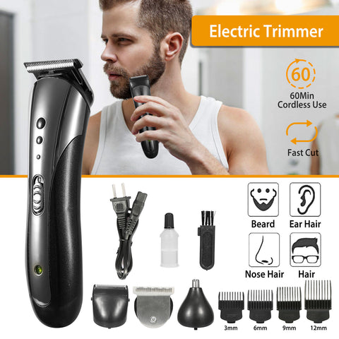 Electric Hair Clipper rechargeable grooming kit