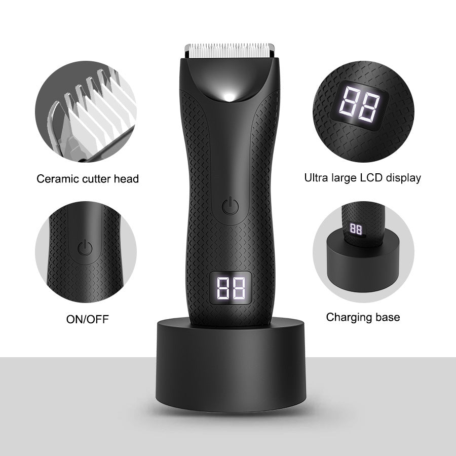 Electric Body Hair Trimmer Waterproof Wet & Dry